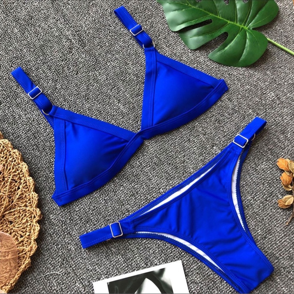 You Are My Angel Royal Blue Two Pieces Bikini - Picture 2 of 7